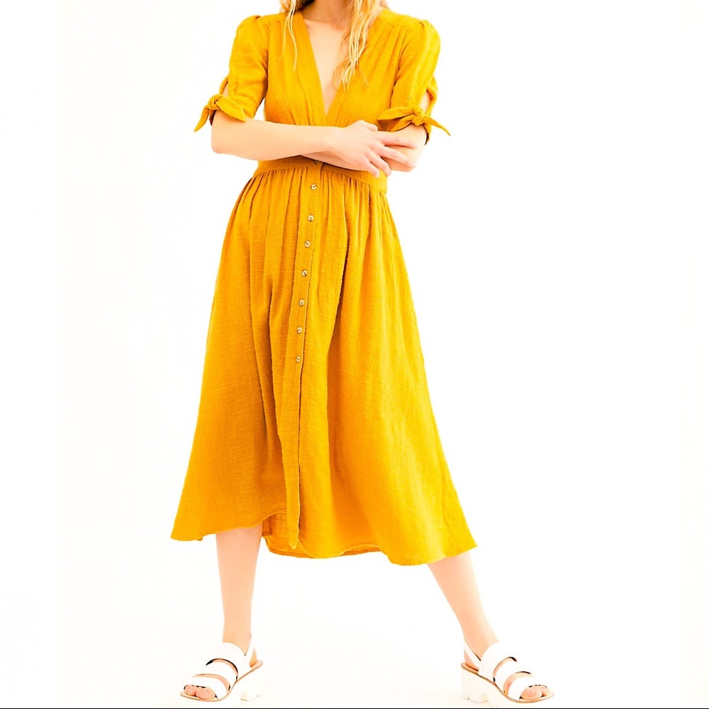 NWT Free People Love of My Life Midi Dress